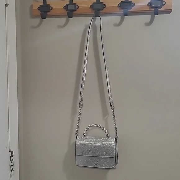 Aldo Silver Glam Shoulder Bag - Picture 2 of 5
